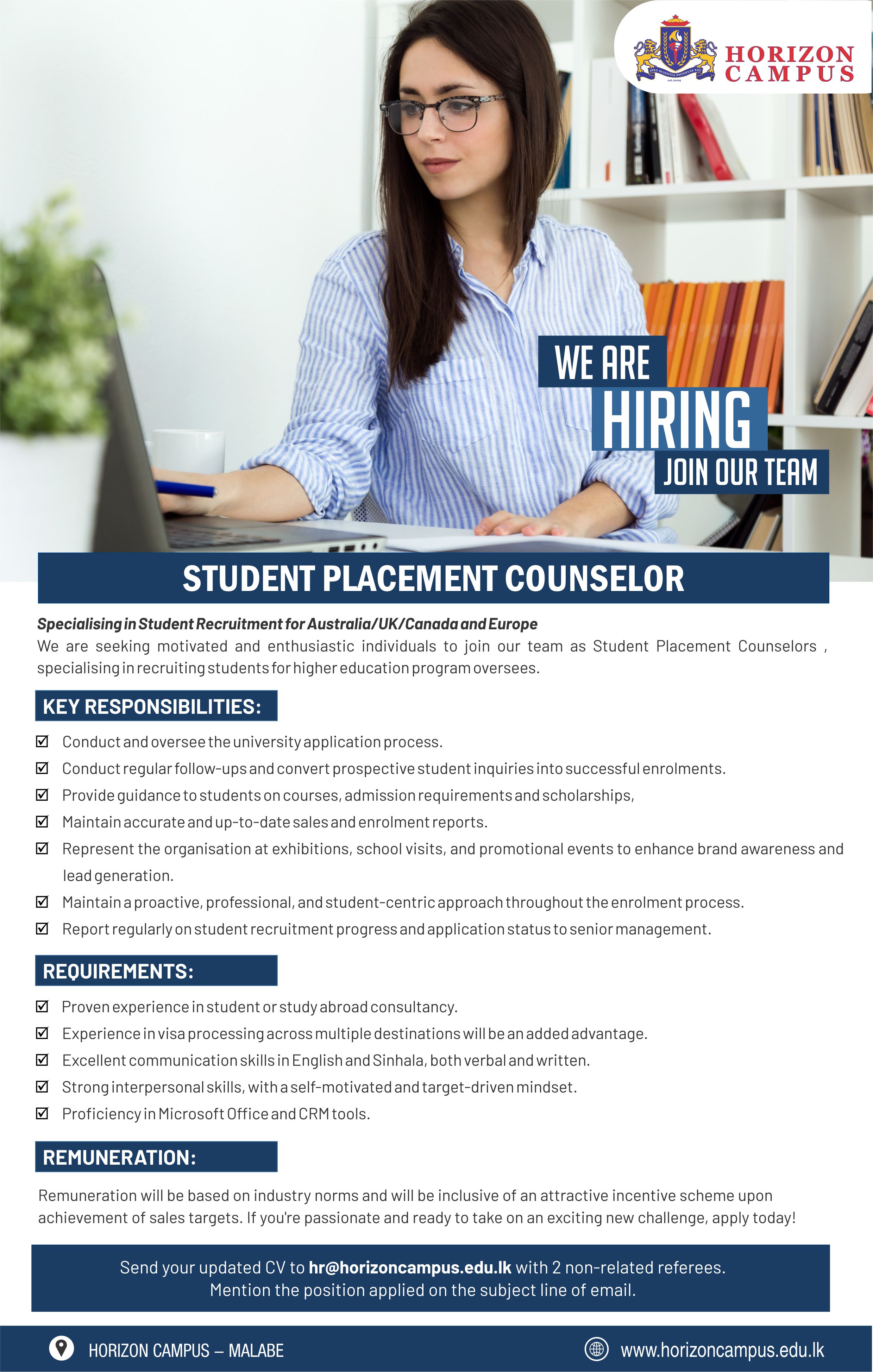 STUDENT PLACEMENT COUNSELOR  - 03.10.2025